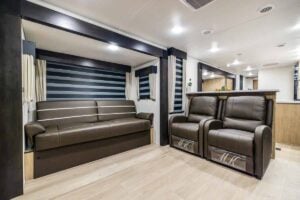 2026 Forest River Cherokee Wolf Den 306MM Couples Travel Trailer Interior Image