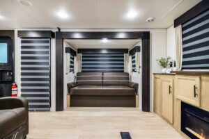 2026 Forest River Cherokee Wolf Den 306MM Couples Travel Trailer Interior Image