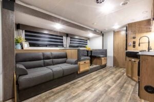 2024 Forest River Cherokee Grey Wolf 26LK Couples Travel Trailer Interior Image