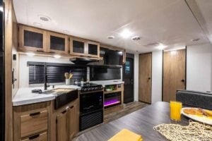 2024 Forest River Cherokee Grey Wolf 26LK Couples Travel Trailer Interior Image