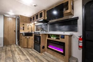 2024 Forest River Cherokee Grey Wolf 26LK Couples Travel Trailer Interior Image