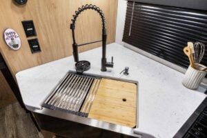 2024 Forest River Cherokee Grey Wolf 26LK Couples Travel Trailer Interior Image