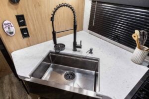 2024 Forest River Cherokee Grey Wolf 26LK Couples Travel Trailer Interior Image