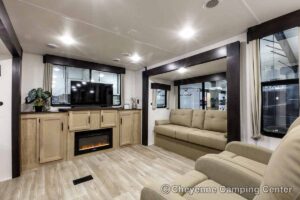 2027 Forest River Cherokee Wolf Den 306MM Couples Travel Trailer Interior Image