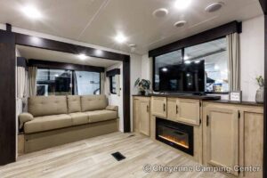 2027 Forest River Cherokee Wolf Den 306MM Couples Travel Trailer Interior Image