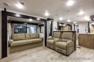 2027 Forest River Cherokee Wolf Den 306MM Couples Travel Trailer Interior Image