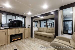 2027 Forest River Cherokee Wolf Den 306MM Couples Travel Trailer Interior Image