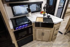 2027 Forest River Cherokee Wolf Den 306MM Couples Travel Trailer Interior Image