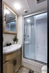 2027 Forest River Cherokee Wolf Den 306MM Couples Travel Trailer Interior Image