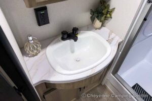 2027 Forest River Cherokee Wolf Den 306MM Couples Travel Trailer Interior Image