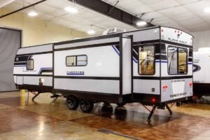 2027 Forest River Cherokee Alpha Wolf 28RLX Rear Living Room Couples Travel Trailer Exterior Image