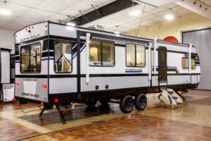 2027 Forest River Cherokee Alpha Wolf 28RLX Rear Living Room Couples Travel Trailer Exterior Image