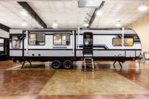 2027 Forest River Cherokee Alpha Wolf 28RLX Rear Living Room Couples Travel Trailer Exterior Image