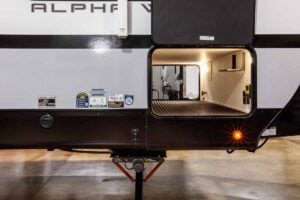 2027 Forest River Cherokee Alpha Wolf 28RLX Rear Living Room Couples Travel Trailer Exterior Image