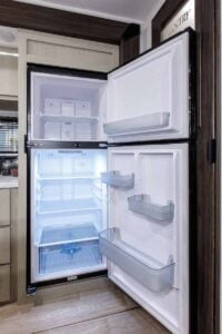 2027 Forest River Cherokee Alpha Wolf 28RLX Rear Living Room Couples Travel Trailer Interior Image