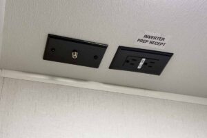 2027 Forest River Cherokee Alpha Wolf 28RLX Rear Living Room Couples Travel Trailer Interior Image