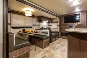 2016 Palomino SolAire Ultra Lite 269BHDSK Bunkhouse Travel Trailer Interior Image