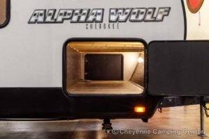 2019 Forest River Cherokee Alpha Wolf 26DBH-L Bunkhouse Travel Trailer Exterior Image