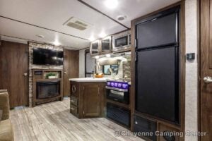 2019 Forest River Cherokee Alpha Wolf 26DBH-L Bunkhouse Travel Trailer Interior Image