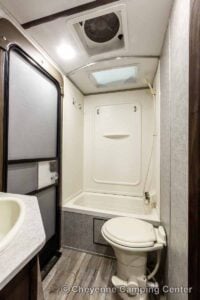 2019 Forest River Cherokee Alpha Wolf 26DBH-L Bunkhouse Travel Trailer Interior Image