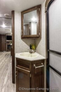 2019 Forest River Cherokee Alpha Wolf 26DBH-L Bunkhouse Travel Trailer Interior Image