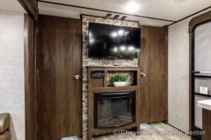 2019 Forest River Cherokee Alpha Wolf 26DBH-L Bunkhouse Travel Trailer Interior Image