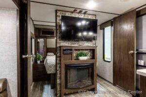 2019 Forest River Cherokee Alpha Wolf 26DBH-L Bunkhouse Travel Trailer Interior Image