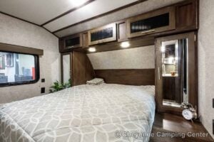 2019 Forest River Cherokee Alpha Wolf 26DBH-L Bunkhouse Travel Trailer Interior Image