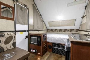 2016 Forest River Rockwood A192HW Pop-Up A-Frame Camper Interior Image
